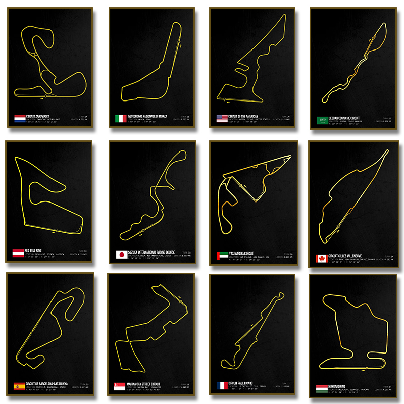 Home Barcelona - Póster de pista de circuitos de
