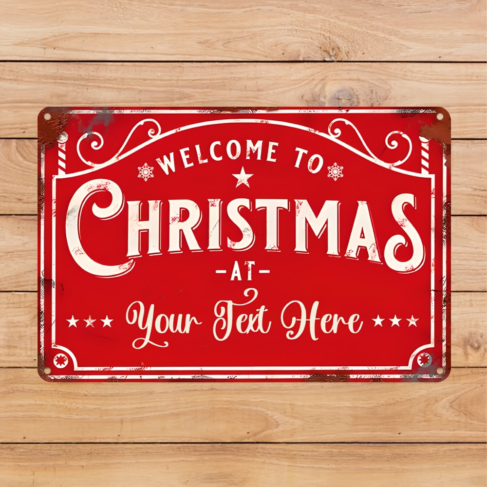 Home Bar Signs - 1 Pieza de Letrero Navideño de