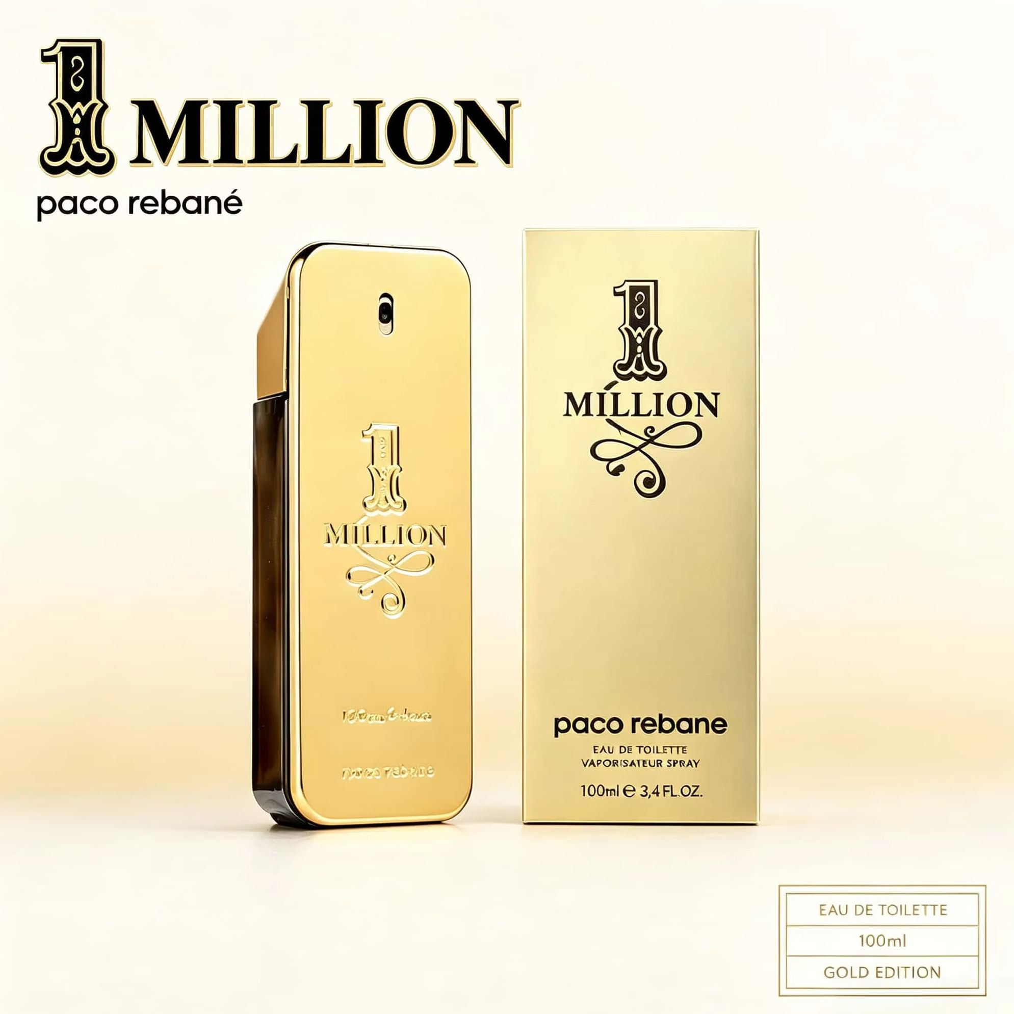 Home Bar Accessories - Paco Rabanne 1 Million Eau de