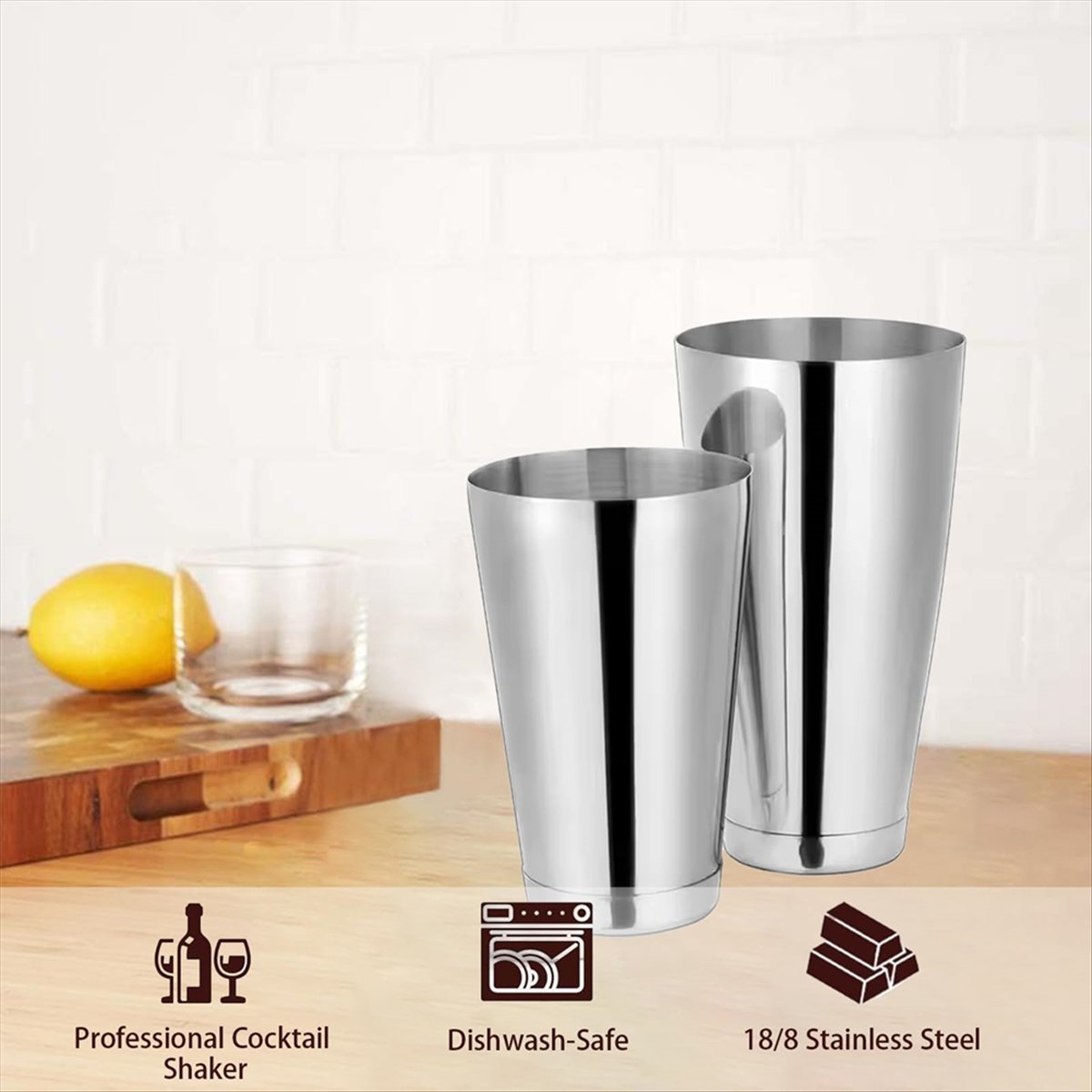 Juego de coctelera Boston, her - Boston Shaker Set reseña y precio