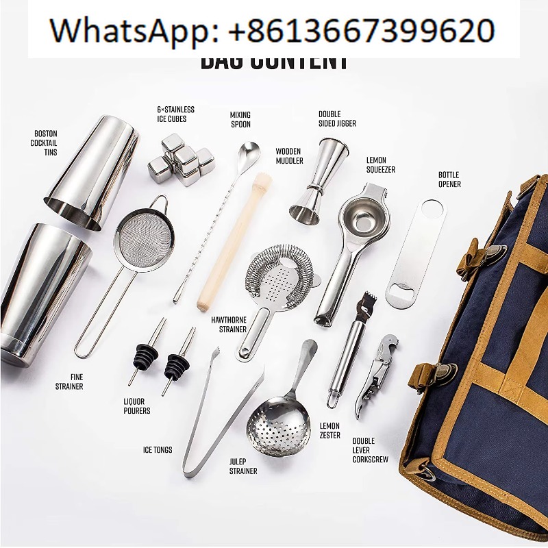 Kit bartender de 22 piezas: ag - Boston Shaker Set reseña y precio