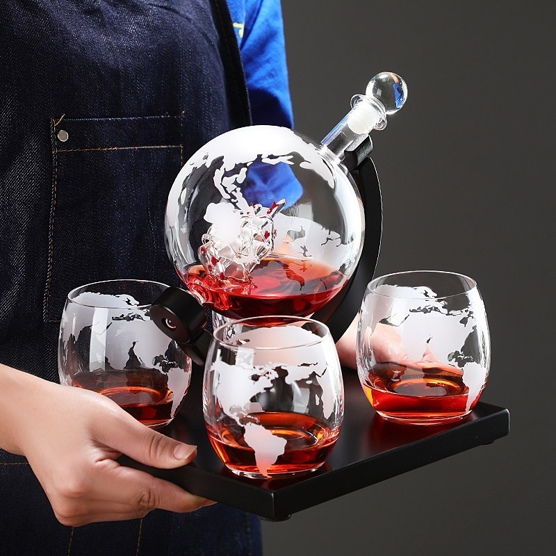 Juego de Decantador de Vino De - Home Bar Stand reseña y precio